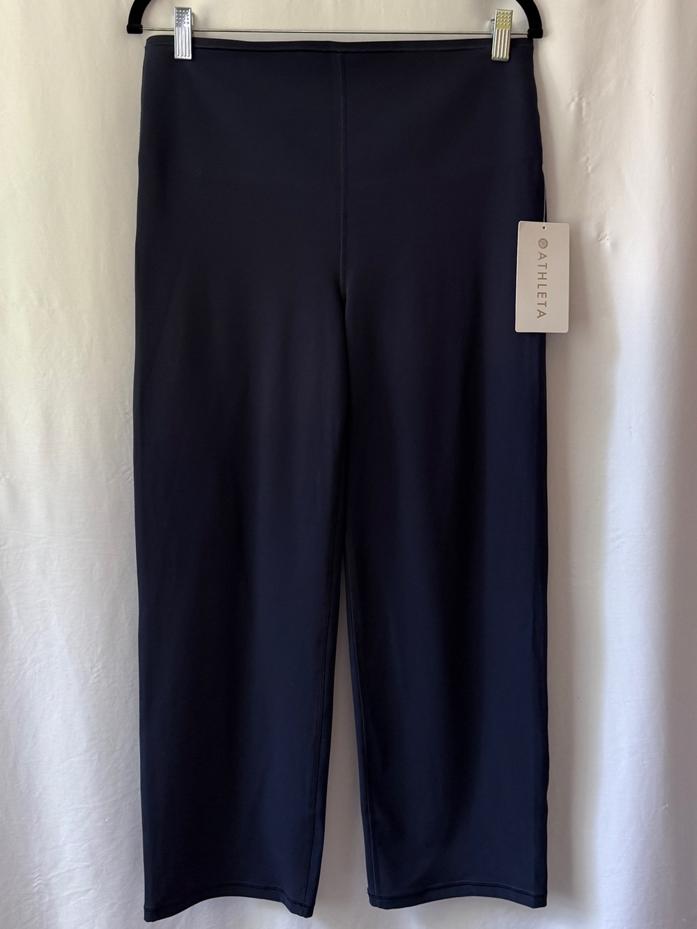 Athleta Women’s Navy Wide-Leg Elation Slim Straight Pant Size Large
